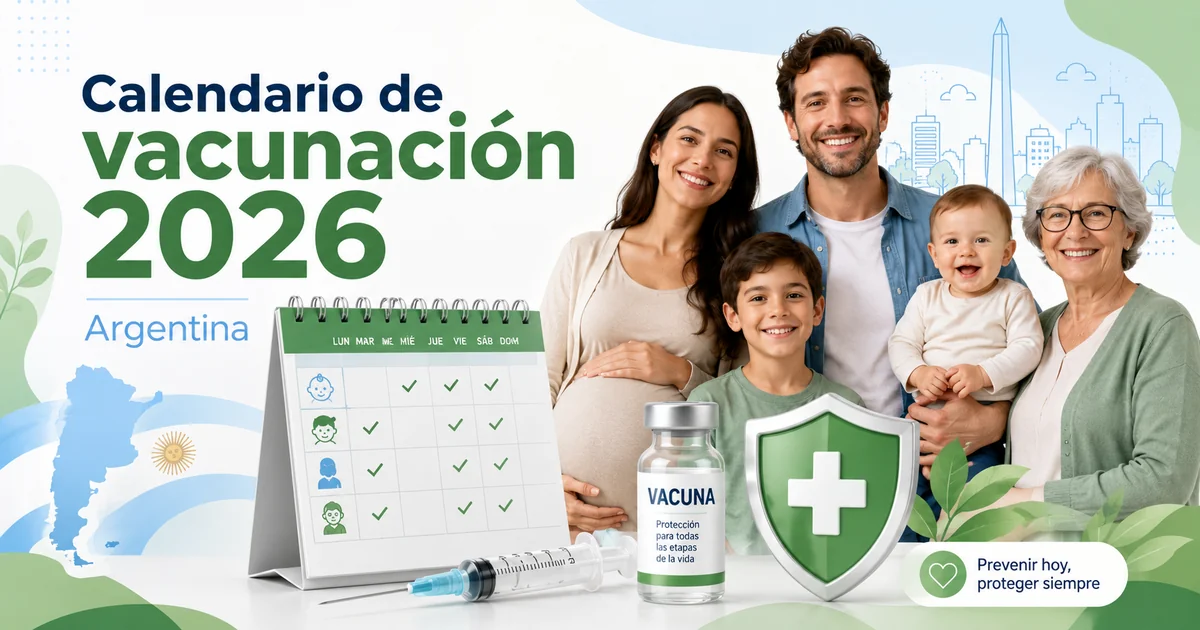 Calendario de vacunación 2026 en Argentina por etapa de la vida
